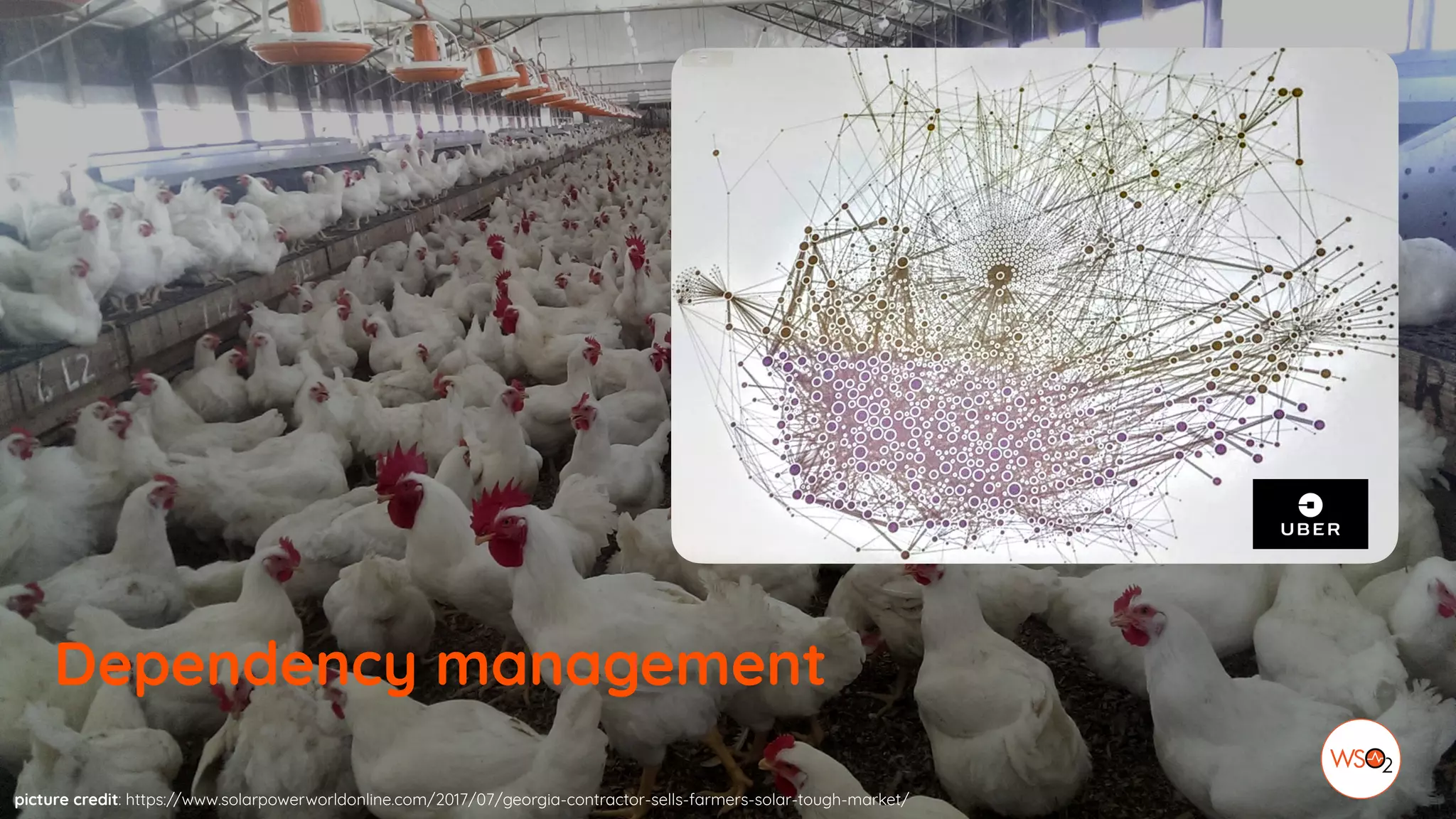 picture credit: https://www.solarpowerworldonline.com/2017/07/georgia-contractor-sells-farmers-solar-tough-market/
Dependency management
 