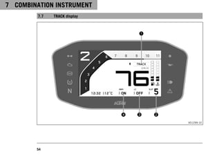 7 COMBINATION INSTRUMENT
54
7.7 TRACK display
V01299-10
 