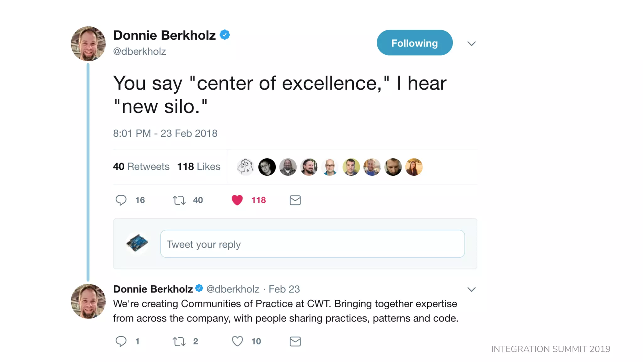 INTEGRATION SUMMIT 2019
 