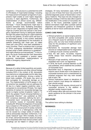 2020 state of the art—high-sensitivity troponins in acute coronary ...