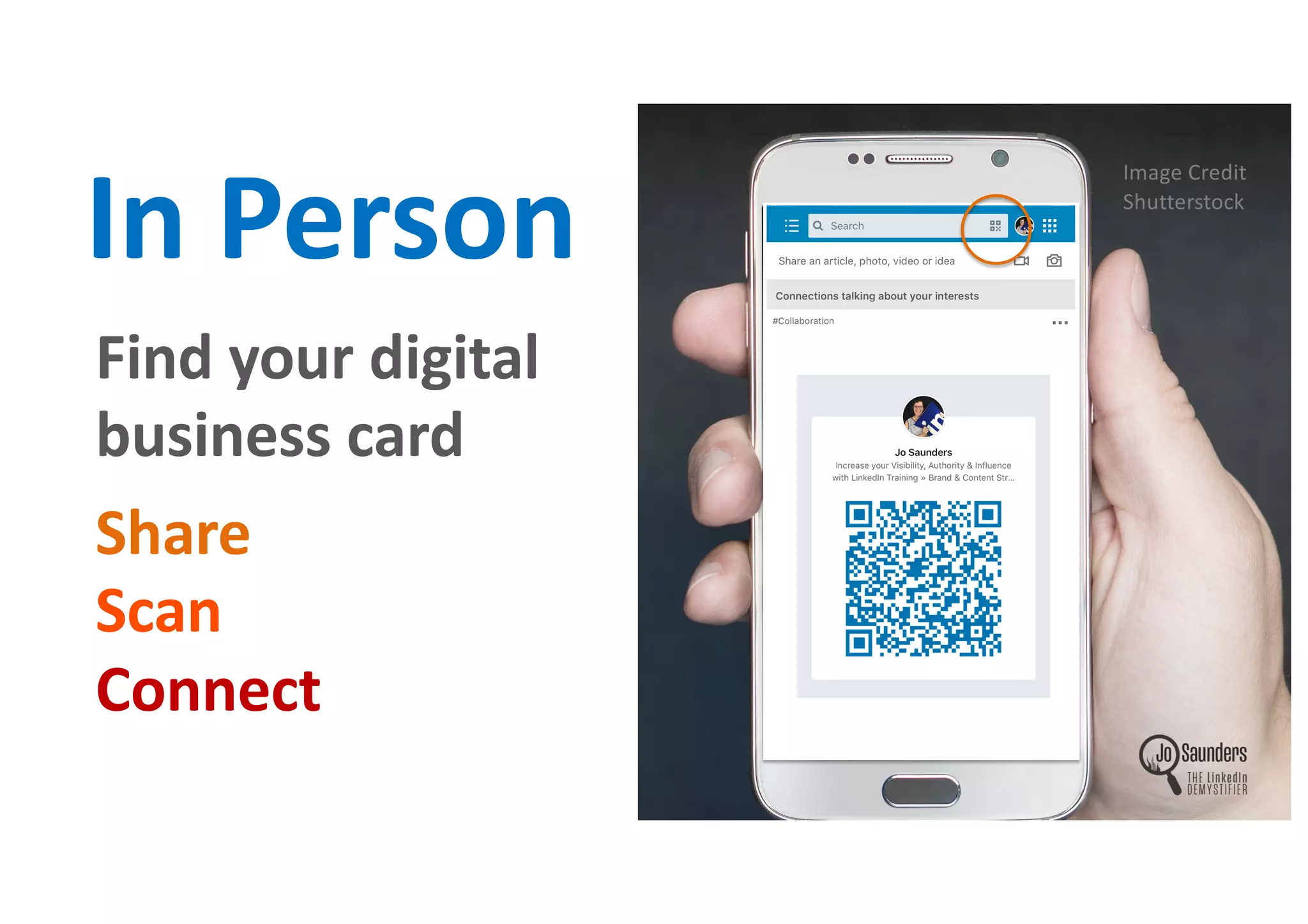 Find your digital
business card
Share
Scan
Connect
In Person
Image Credit
Shutterstock
 
