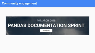 Community engagement
 