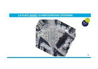 LA PLACE AVANT LA PARTICIPATION CITOYENNE
3
 