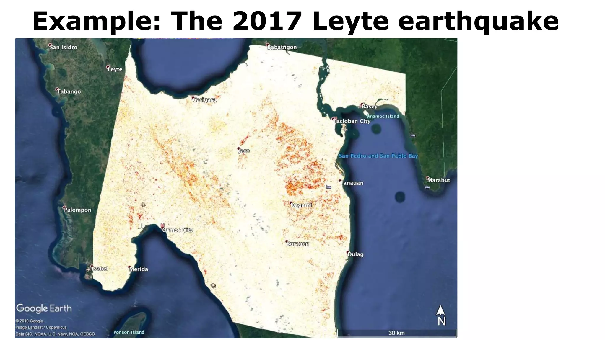Example: The 2017 Leyte earthquake
 