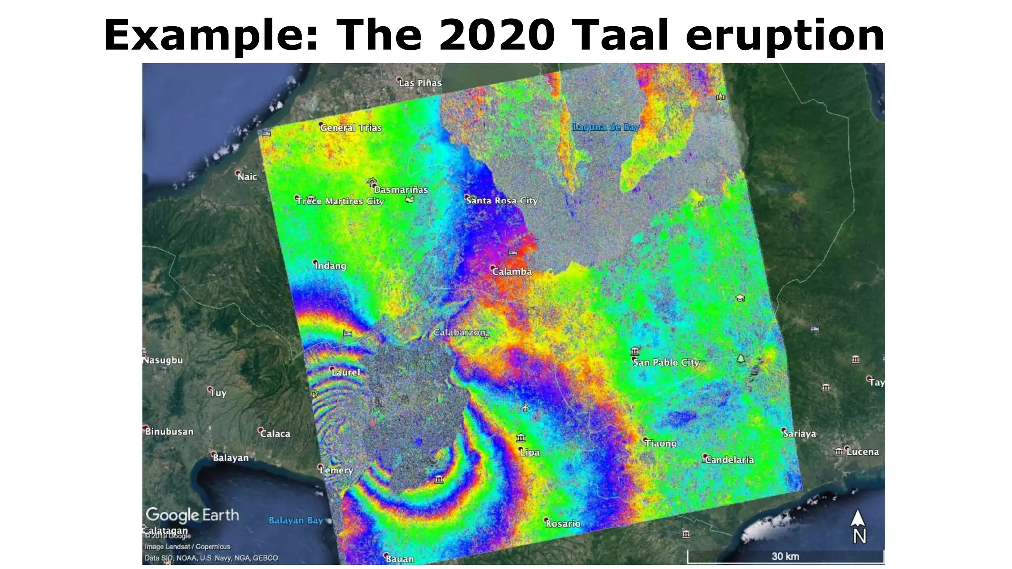Example: The 2020 Taal eruption
 