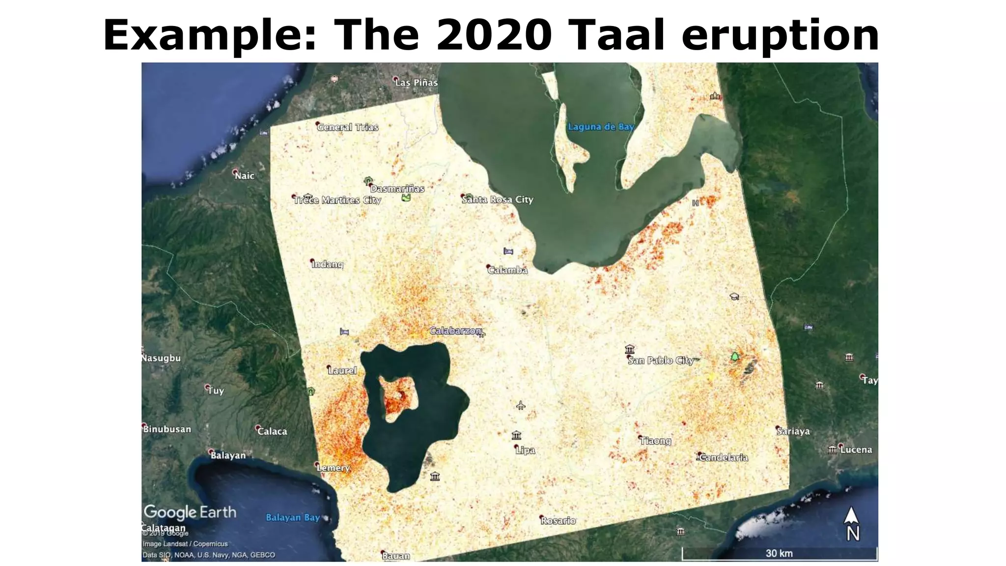 Example: The 2020 Taal eruption
 