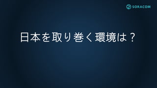 日本を取り巻く環境は？
 