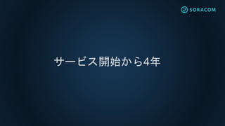 サービス開始から4年
 