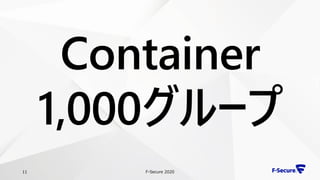 F-Secure 202011
Container
1,000グループ
 