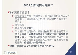 51
BY 3.0
BY
1. / /
2.
3. URL
4.
CC / URL
 