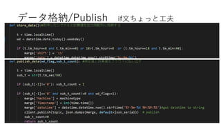 データ格納/Publish if文ちょっと工夫
 