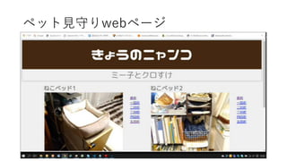 ペット見守りwebページ
 