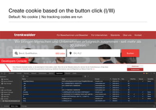 AllFacebook Advance ∙ Power FB Pixel with Google Tag Manager ∙ Rahul Agarwal
Create cookie based on the button click (I/II...