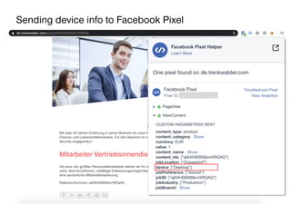 AllFacebook Advance ∙ Power FB Pixel with Google Tag Manager ∙ Rahul Agarwal
Sending device info to Facebook Pixel
 