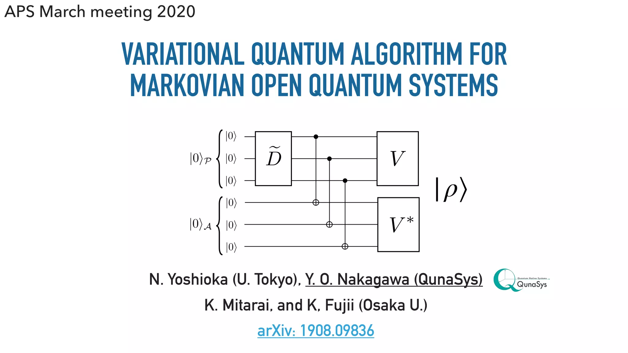 Variational Quantum Algorithm for Markovian Open Quantum Systems | PPT