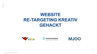 © 2018 AIDA Cruises. All rights reserved.
1
WEBSITE
RE-TARGETING KREATIV
GEHACKT
 