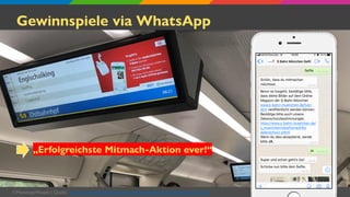 ©MessengerPeople | Quelle: https://www.messengerpeople.com/de/mobility-messenger-kundenservice
Gewinnspiele via WhatsApp
„...
