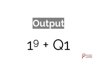 Output
19 + Q1
 