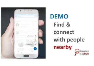 NEW
Find &
connect
with people
nearby
DEMO
 