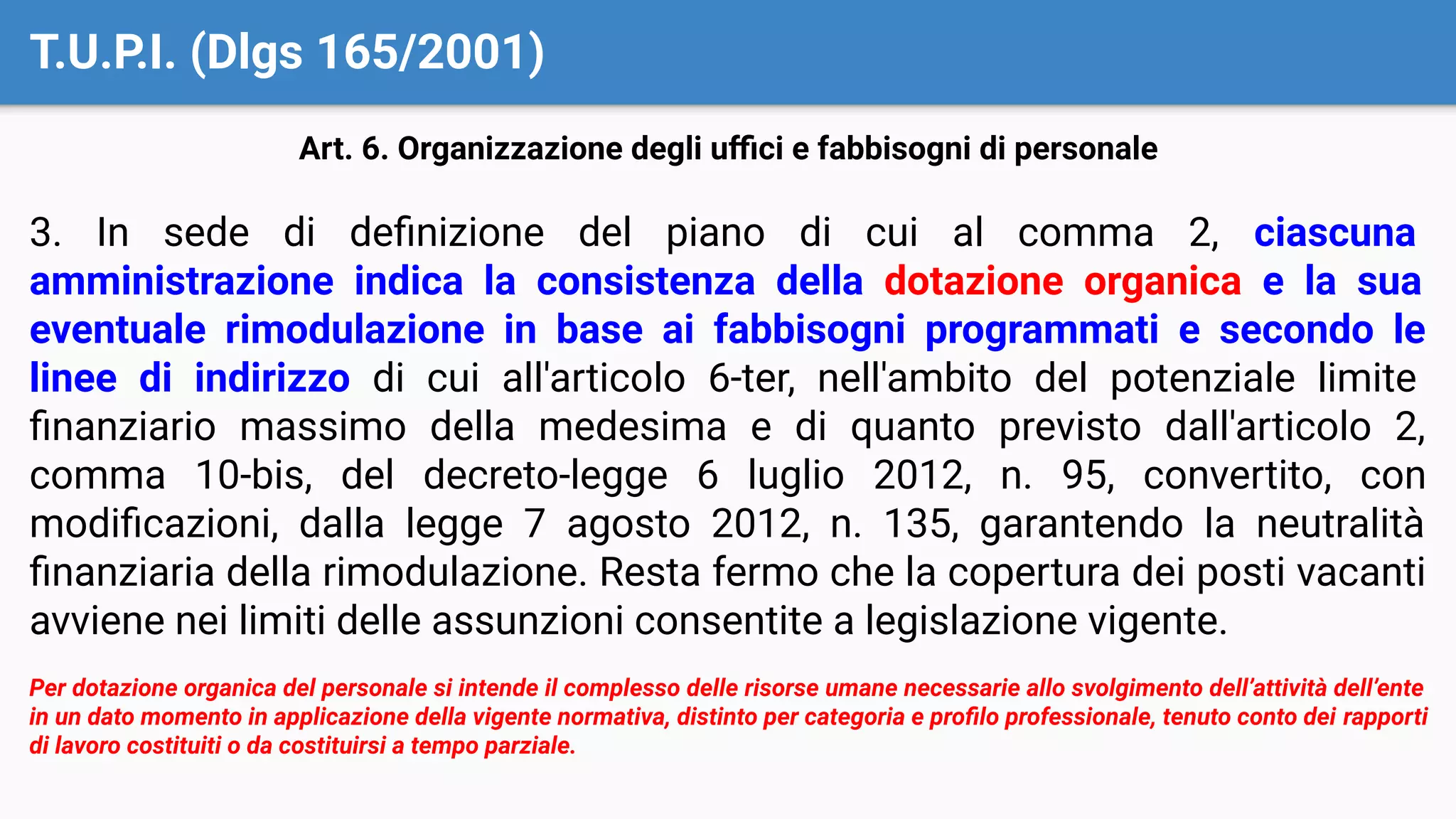 Lezione n. 05 - La disciplina del pubblico impiego: La normativa sul