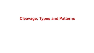 Cleavage: Types and Patterns
 