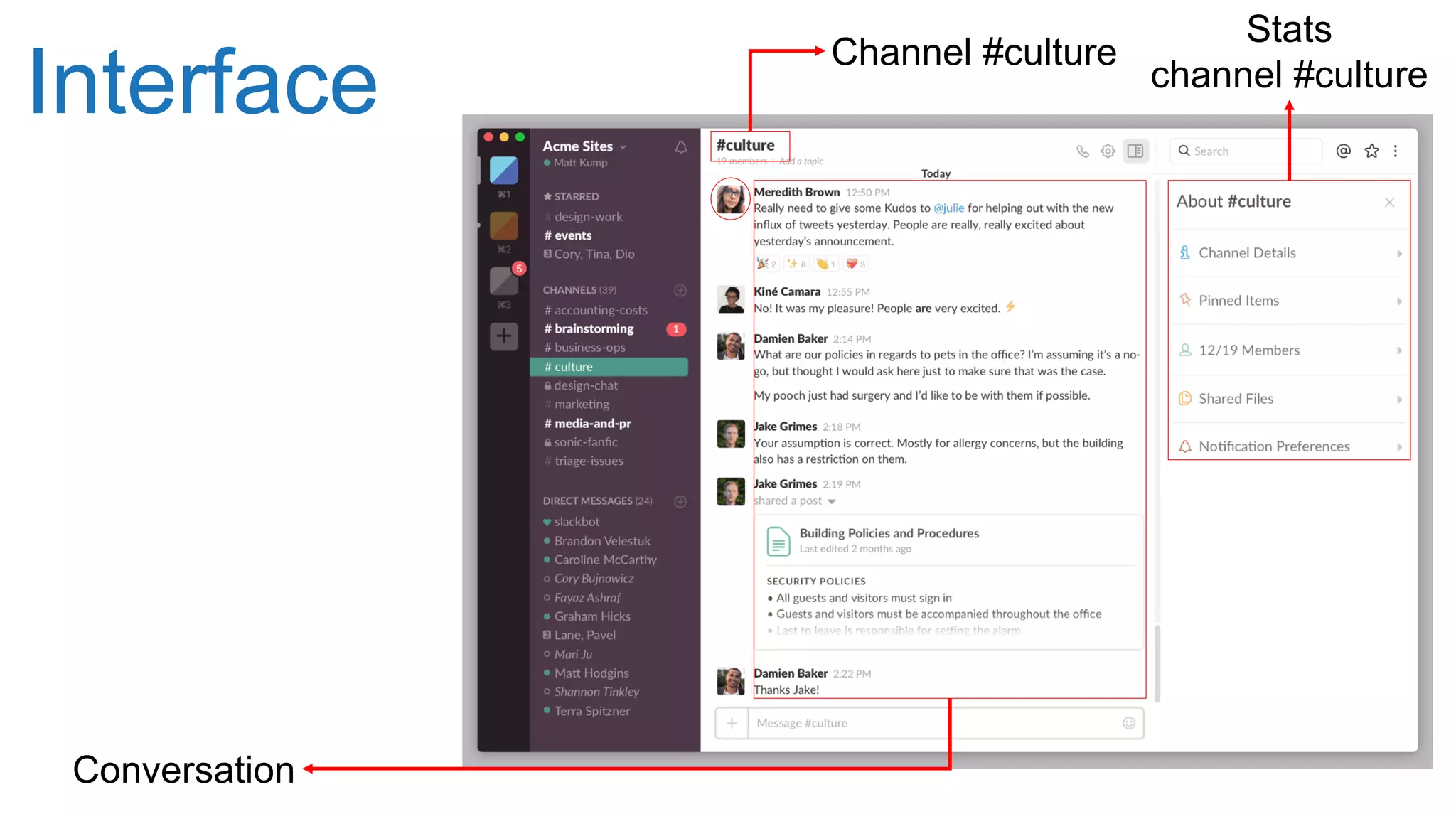 Interface
Channel #culture
Stats
channel #culture
Conversation
 