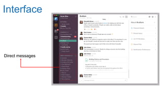 Interface
Direct messages
 