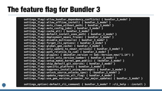 Roadmap for RubyGems 4 and Bundler 3 | PDF