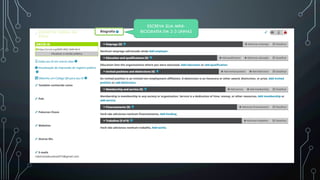ESCREVA SUA MINI-
BIOGRAFIA EM 2-3 LINHAS
 