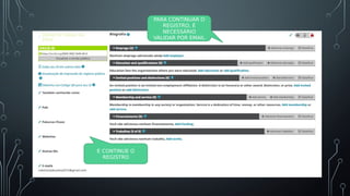 PARA CONTINUAR O
REGISTRO, É
NECESSÁRIO
VALIDAR POR EMAIL
E CONTINUE O
REGISTRO
 