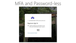MFA and Password-less
 