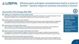 Ukrainian Sea Port Authority Strategic Plan for 2021-2025 | PPTX
