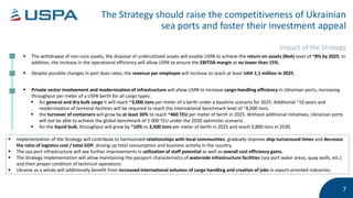 Ukrainian Sea Port Authority Strategic Plan for 2021-2025 | PPTX