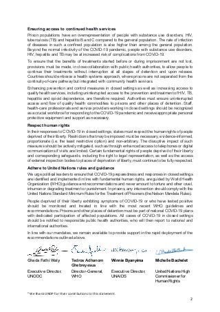2
Ensuring access to continued health services
Prison populations have an overrepresentation of people with substance use ...