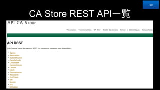 CA Store REST API一覧
‘20
 