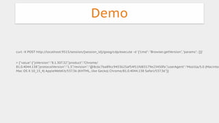 Chrome Devtools Protocol via Selenium/Appium (English) | PDF