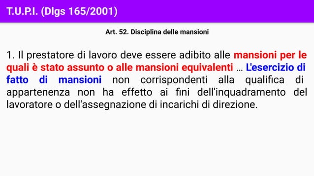Legge 165 Del 2001 In Breve Lezione n. 08 - La disciplina del pubblico impiego: La normativa sul