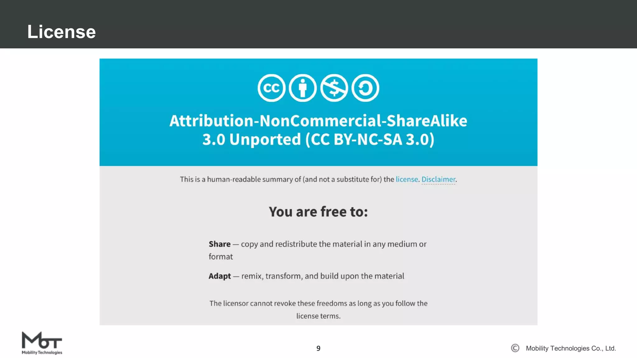 Mobility Technologies Co., Ltd.
License
9
 