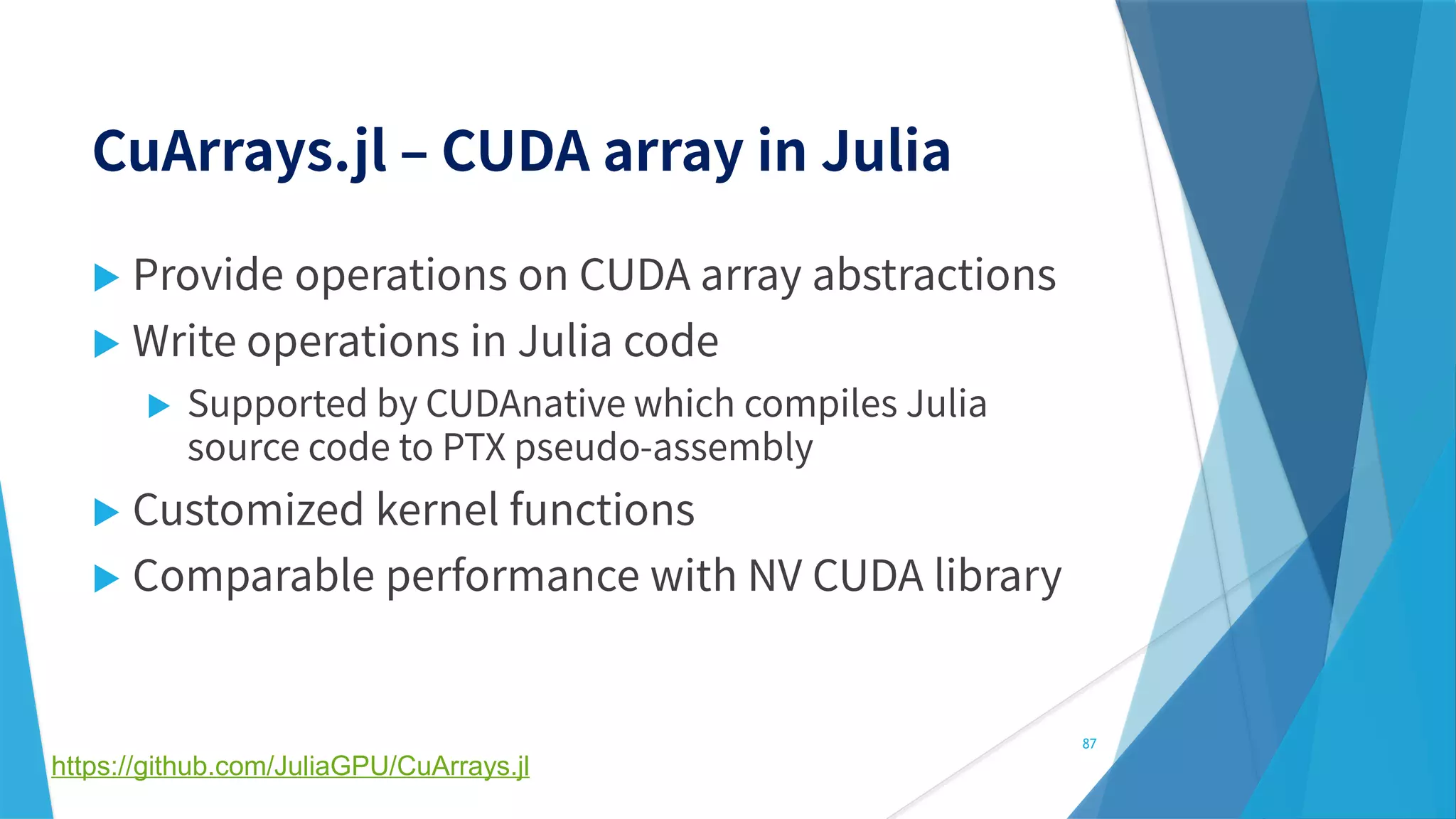 




87
https://github.com/JuliaGPU/CuArrays.jl
 