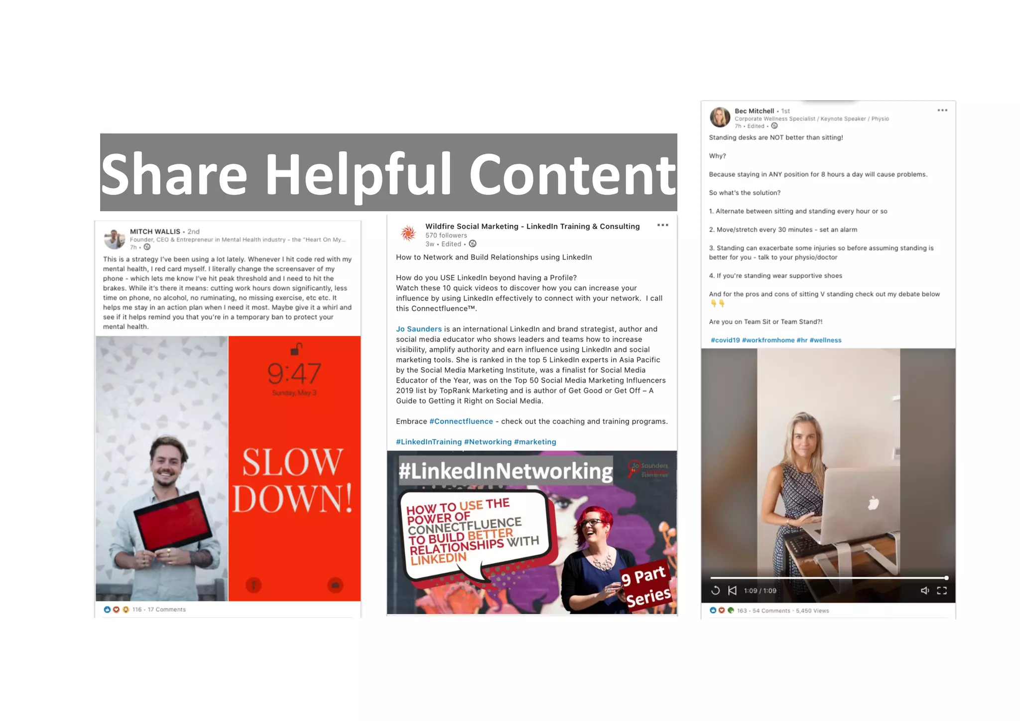 Share Helpful Content
 