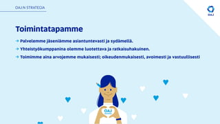OAJ:n strategia: Suomesta maailman paras paikka opettaa, oppia ja tutkia Slide 5