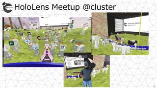 HoloLens Meetup @cluster
14
 