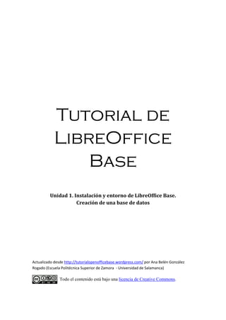 Tutorial LibreOffice Base 6.3.4 | PDF