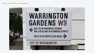 CARTO — Unlock the power of spatial analysis
 