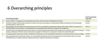 Overarching Principles Slide PsA - EULAR recommendations 2019 update | PPTX