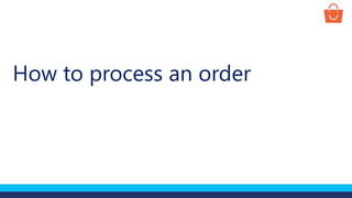 How to process an order
 