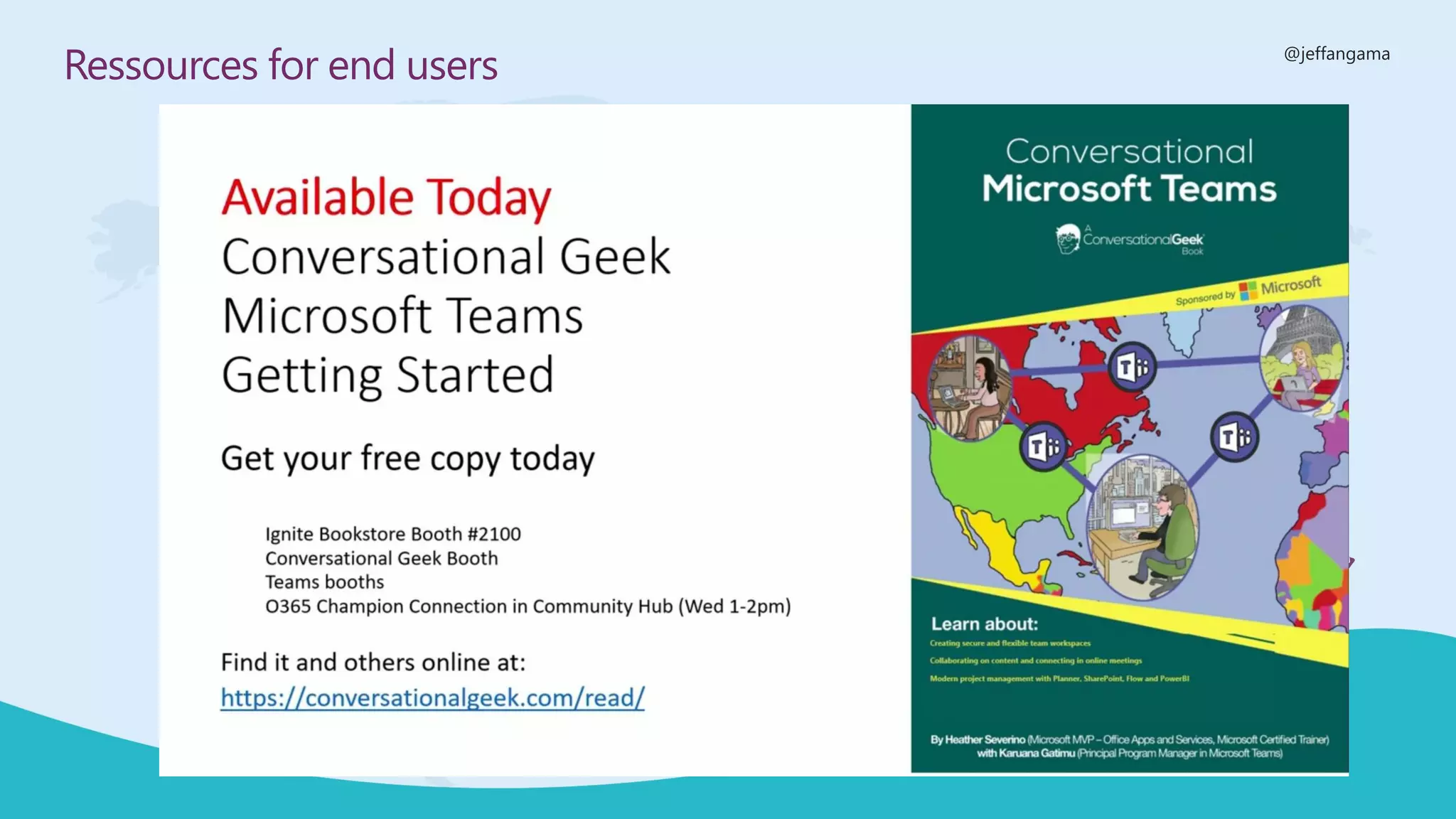 @jeffangama
Ressources for end users
 