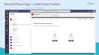 @jeffangama
Microsoft Power Apps – Control Team Creation
 