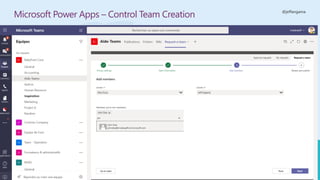 @jeffangama
Microsoft Power Apps – Control Team Creation
 