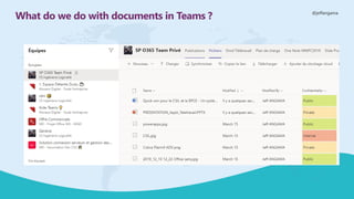 @jeffangama
What do we do with documents in Teams ?
 
